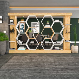 Hanah Home Estantería Sueno Blanco y Roble